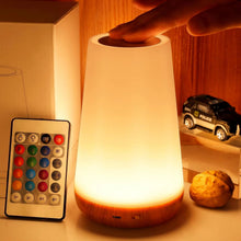 Lampada da comodino touch con telecomando, 13 colori
