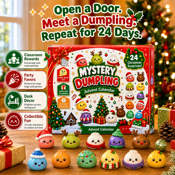 Nucca 2026 Dumpling Squishy Advent Calendar — Indoor Recreation Stress Relief Toy