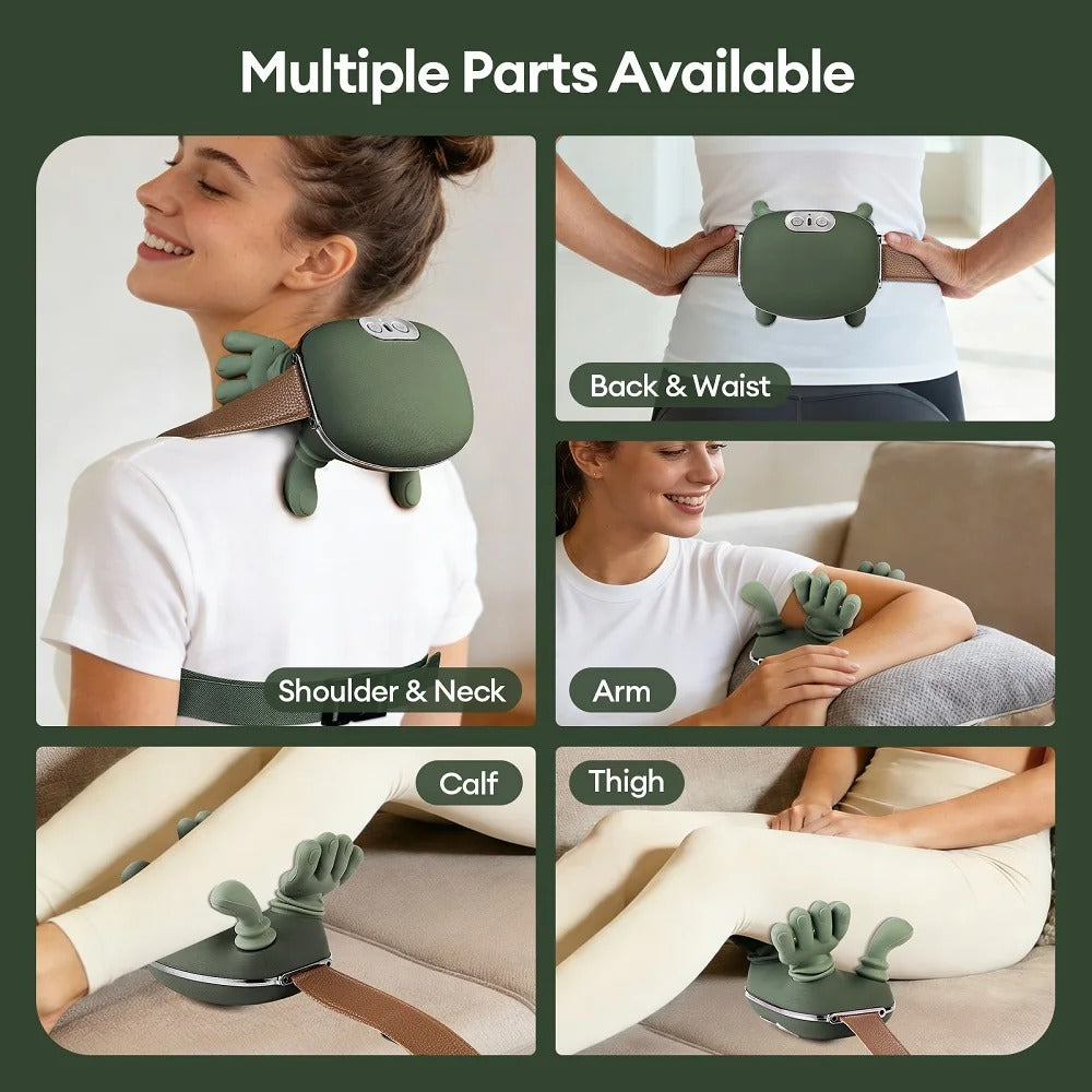4D massager — use on neck, back, arm, calf and thigh